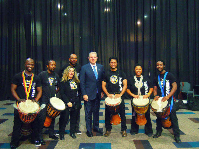 Al Gore with Drum Cafe - Climate Reality Project SA